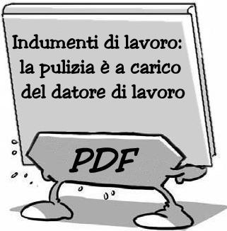 Pulizia indumenti da lavoro